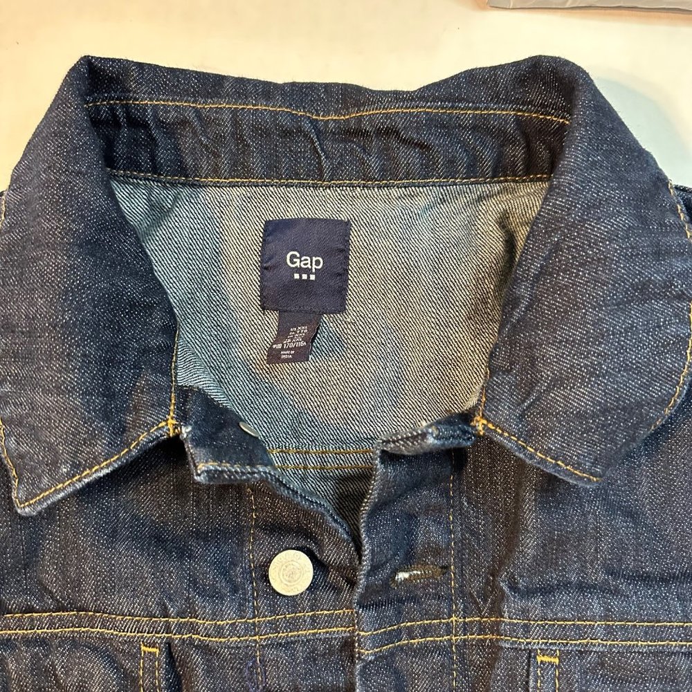 GAP Dark Blue Denim Jean Jacket - Picture 2 of 9